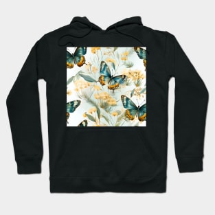 Butterflies Watercolor 17 - Silver Spotted Skipper Hoodie